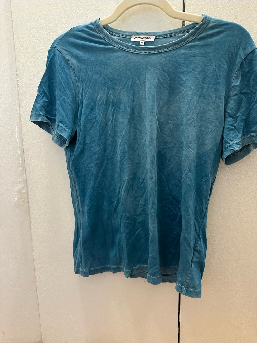Cotton Citizen Blue Short-Sleeve Crewneck Tee